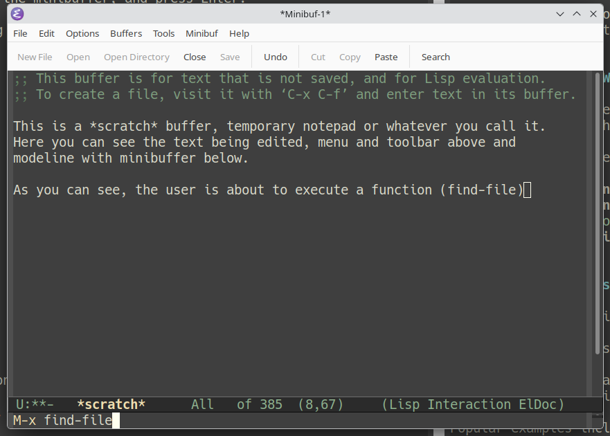 M-x find-file M-x find-file
