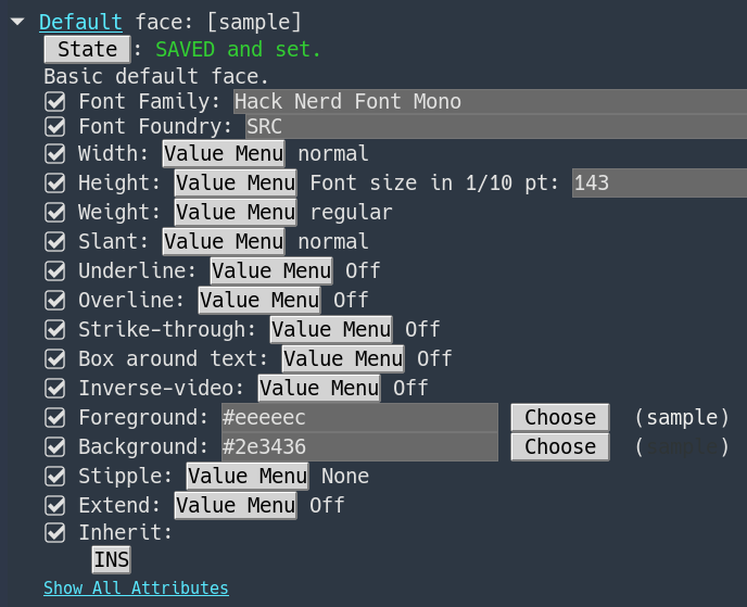 Emacs Faces